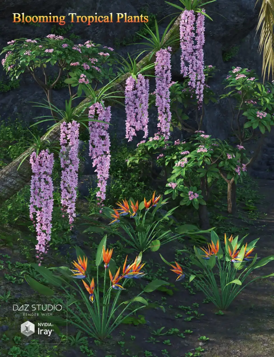Blooming Tropical Plants_DAZ3DDL