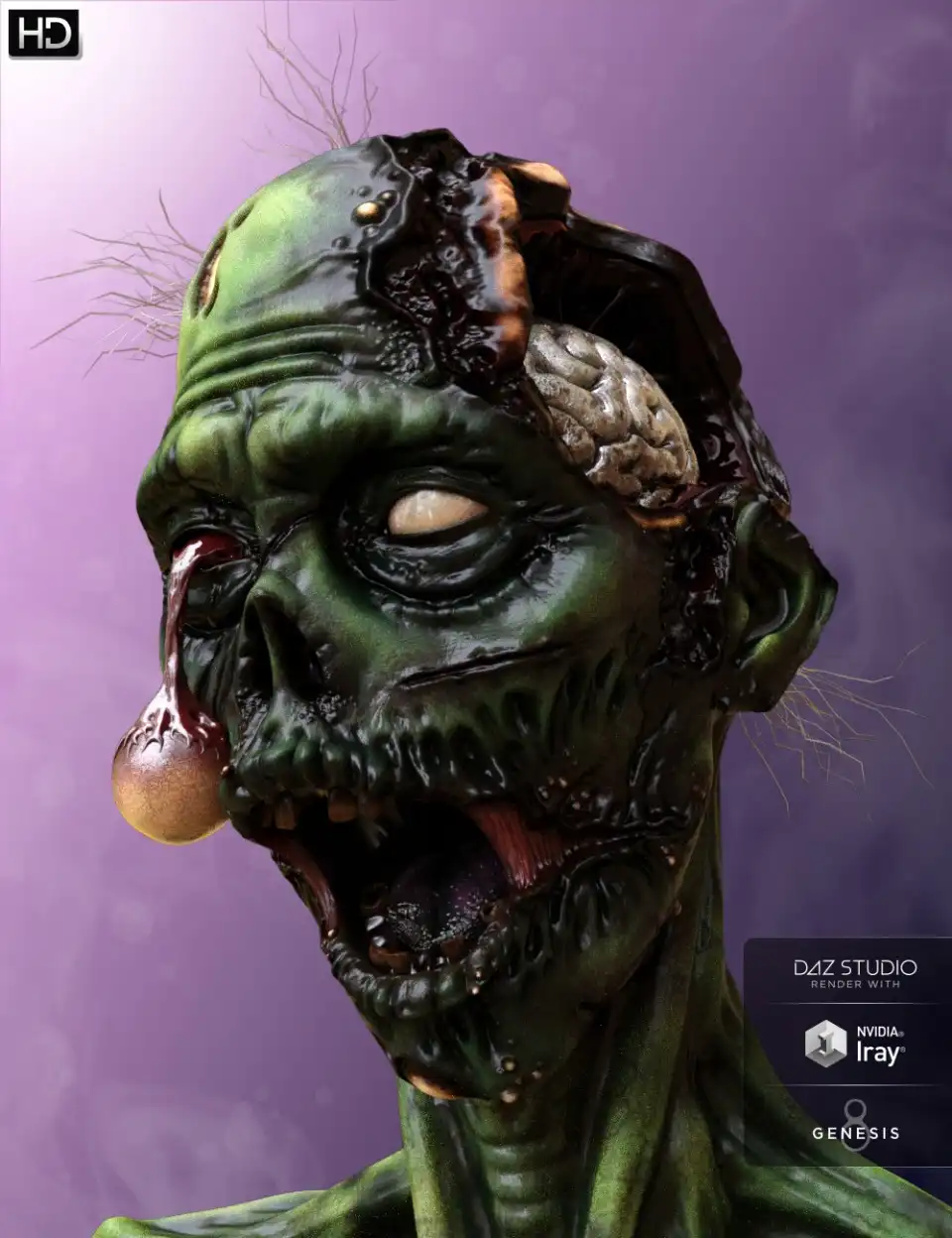 Brain Eater HD for Genesis 8 Male_DAZ3DDL