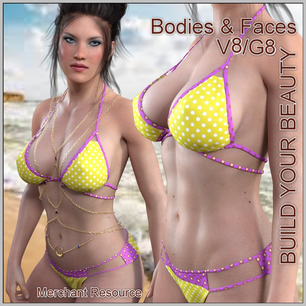 Build Your Beauty – Body and Faces V8/G8_DAZ3D下载站