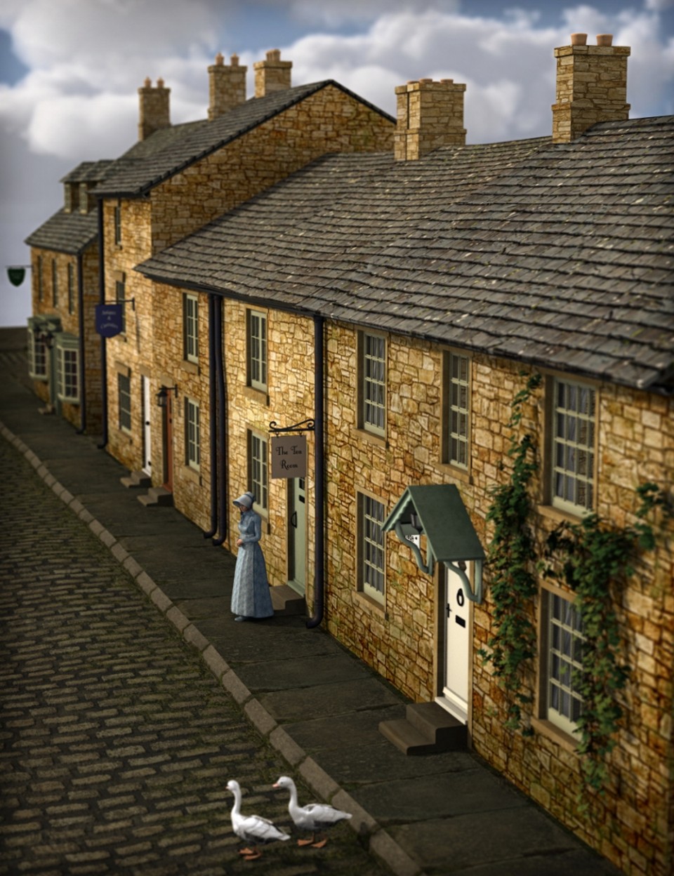 Build a Street: English Country Village_DAZ3D下载站
