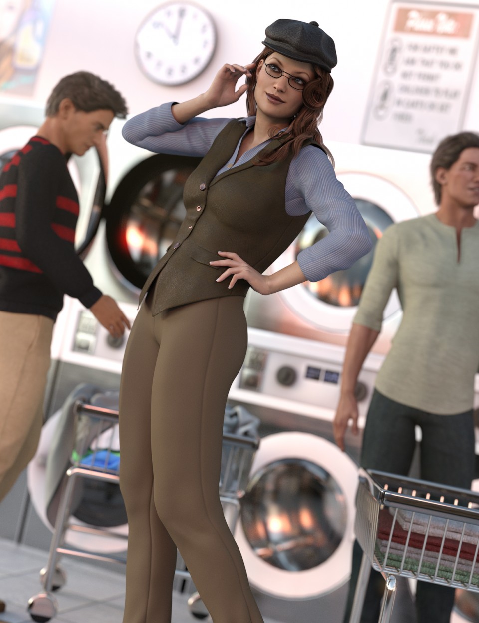 Casual Style for Genesis 3 Female(s)_DAZ3D下载站