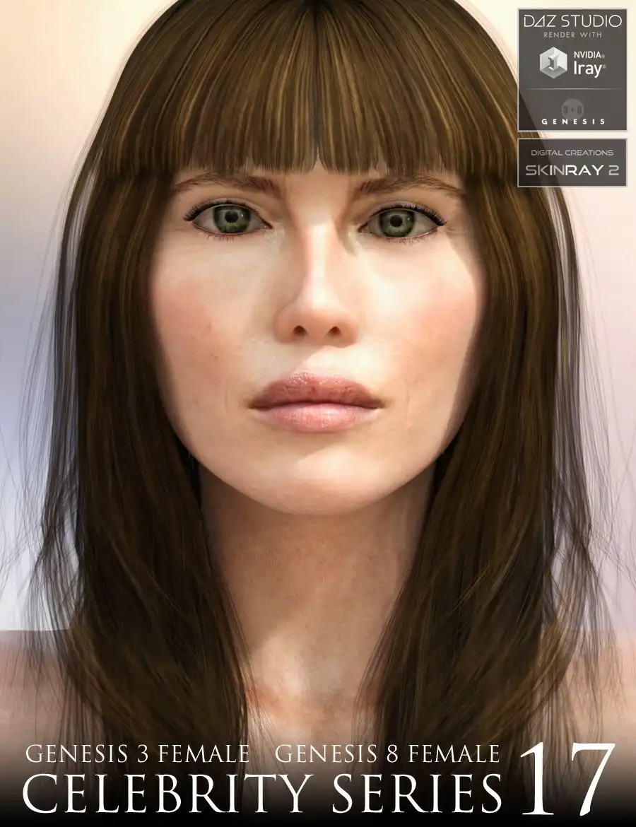 Celebrity Series 17 for Genesis 3 and Genesis 8 Female_DAZ3D下载站