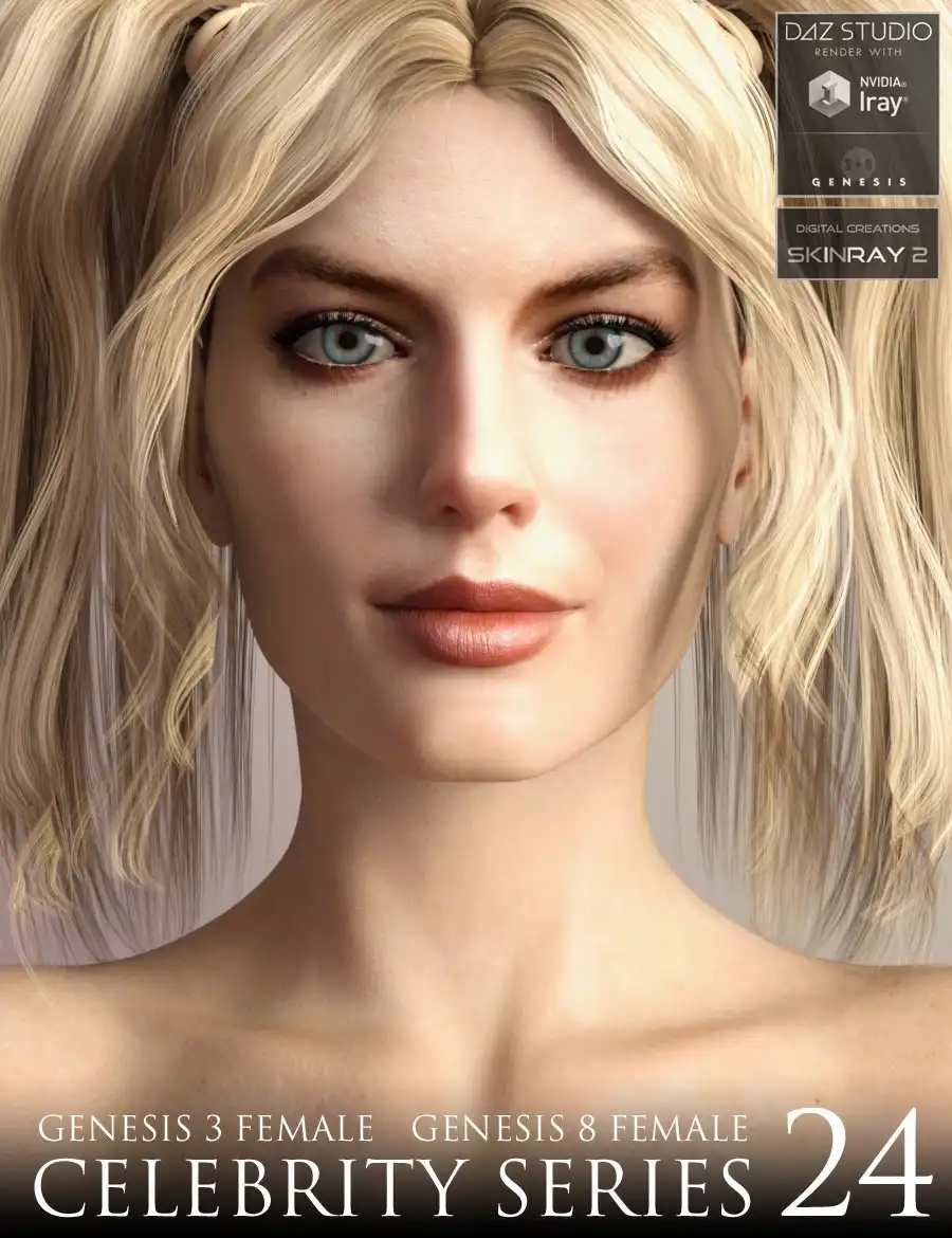 Celebrity Series 24 for Genesis 3 and Genesis 8 Female_DAZ3D下载站
