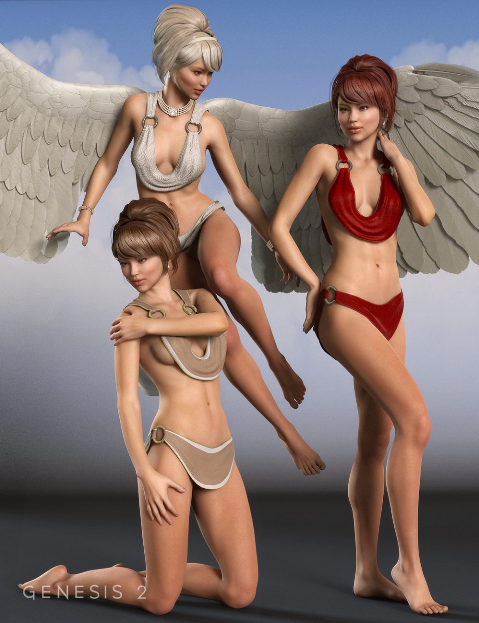 Celestial Poses for Genesis 2 Female(s)_DAZ3D下载站