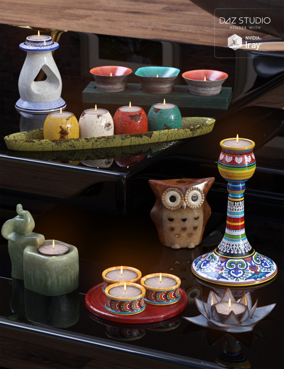 Ceramic Candle Holders_DAZ3DDL