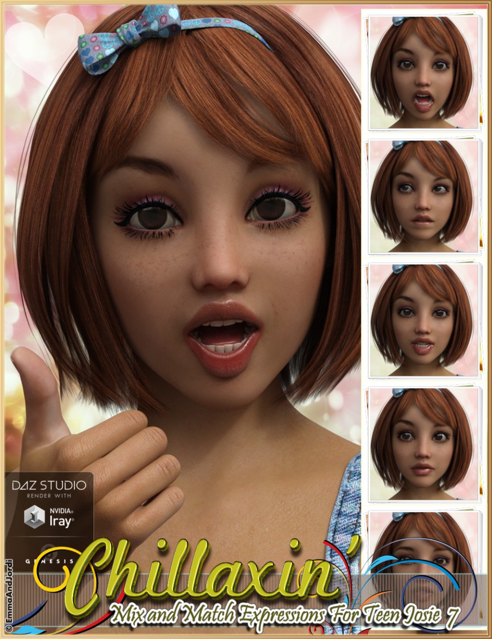 Chillaxin’ Mix and Match Expressions for Teen Josie 7_DAZ3DDL