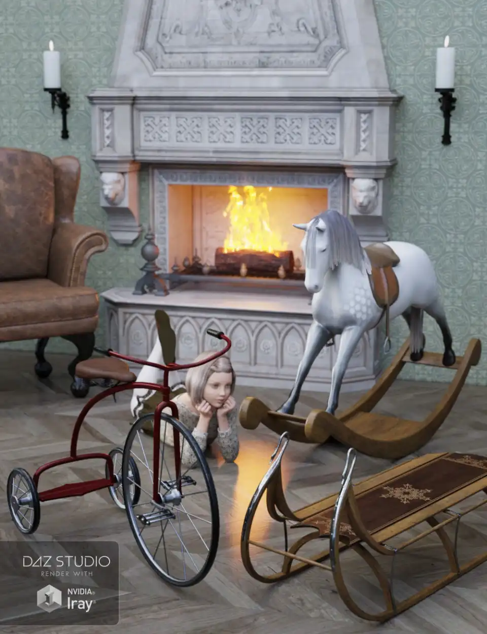 Christmas Toys of Yesteryear_DAZ3D下载站