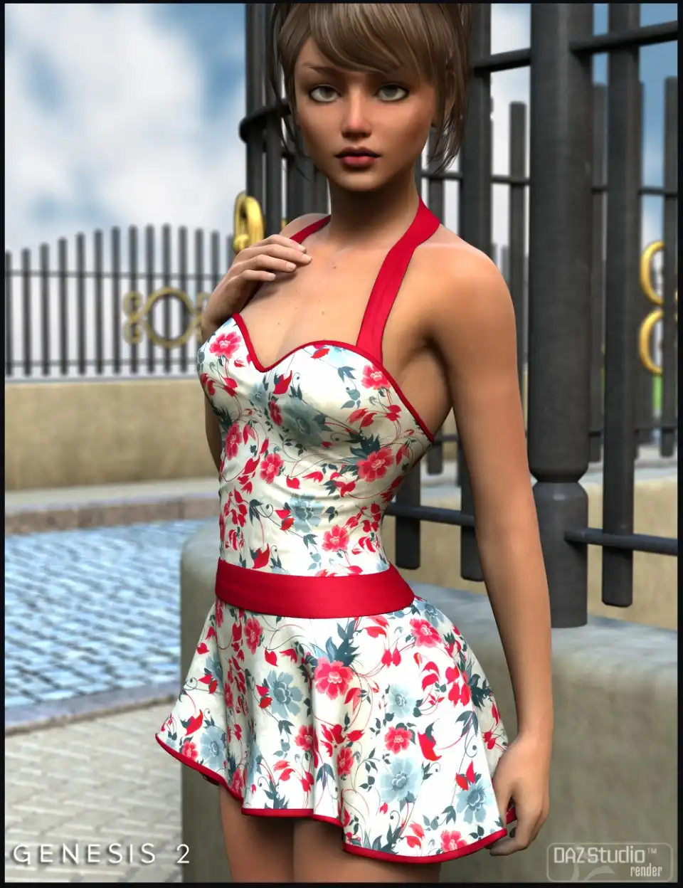 Clarice Dress For Genesis 2 Female(s)_DAZ3DDL