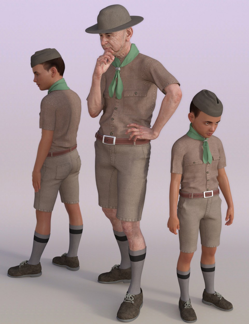 Classic Boy Scout for Genesis 8 Male(s)_DAZ3DDL