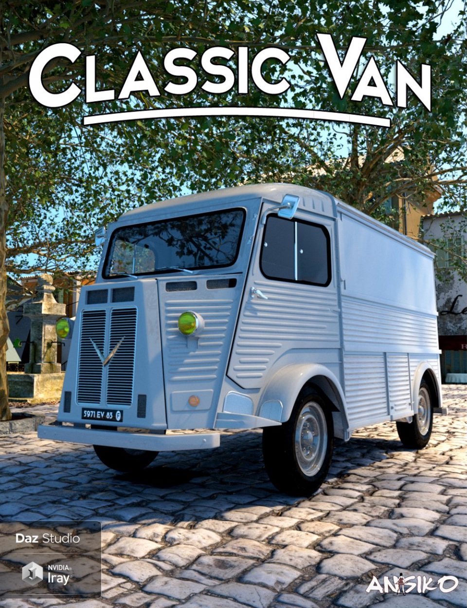 Classic Van and Props_DAZ3D下载站