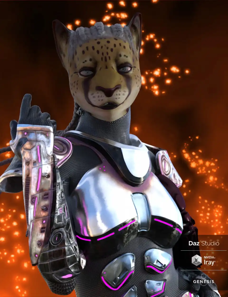 Cleo the Cheetah Girl for Genesis 8 Female_DAZ3DDL