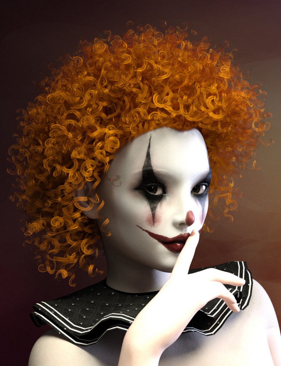 Clown Wigs for Genesis 3 Male(s) and Female(s)_DAZ3D下载站