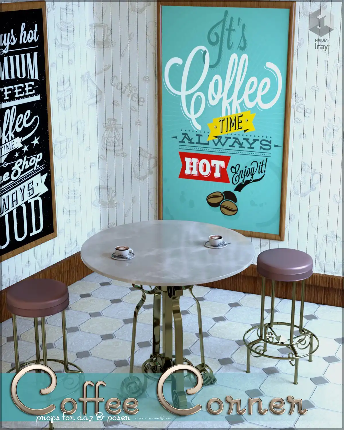 Coffee Corner_DAZ3D下载站