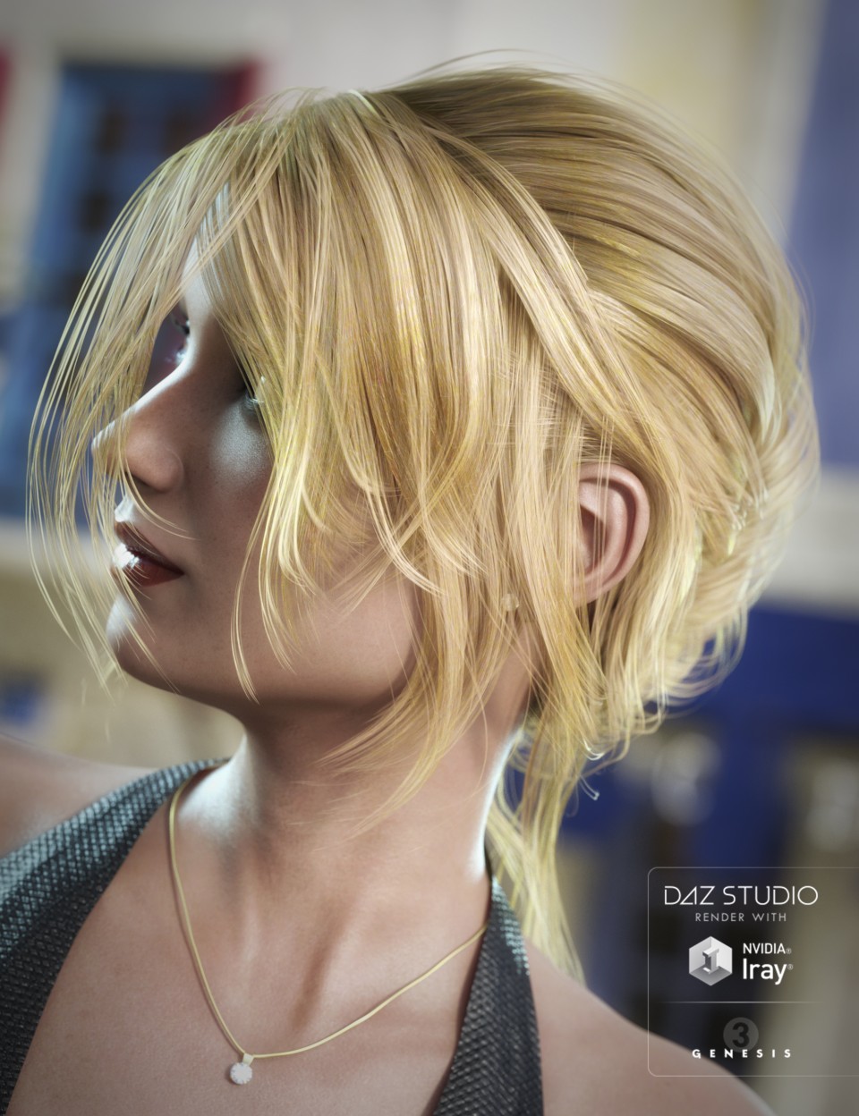Colors for French Twist Hair_DAZ3D下载站