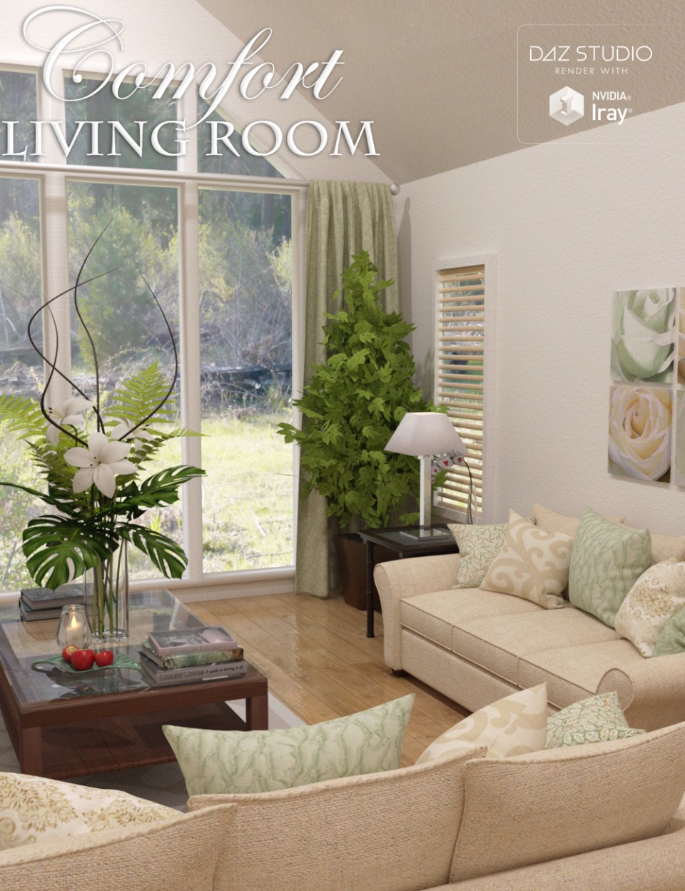 Comfort Living Room_DAZ3D下载站