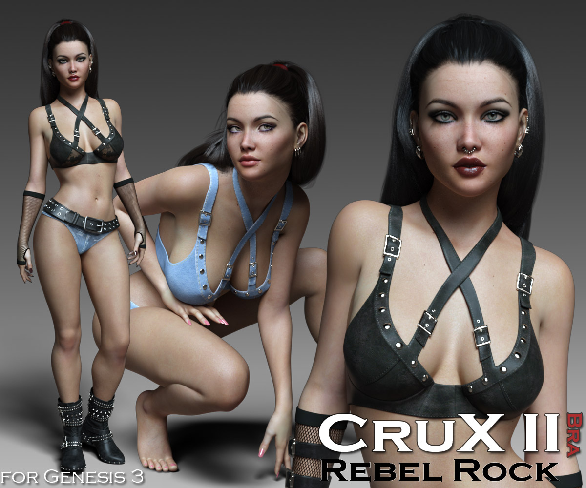 CruX II – Rebel Rock Bra_DAZ3D下载站