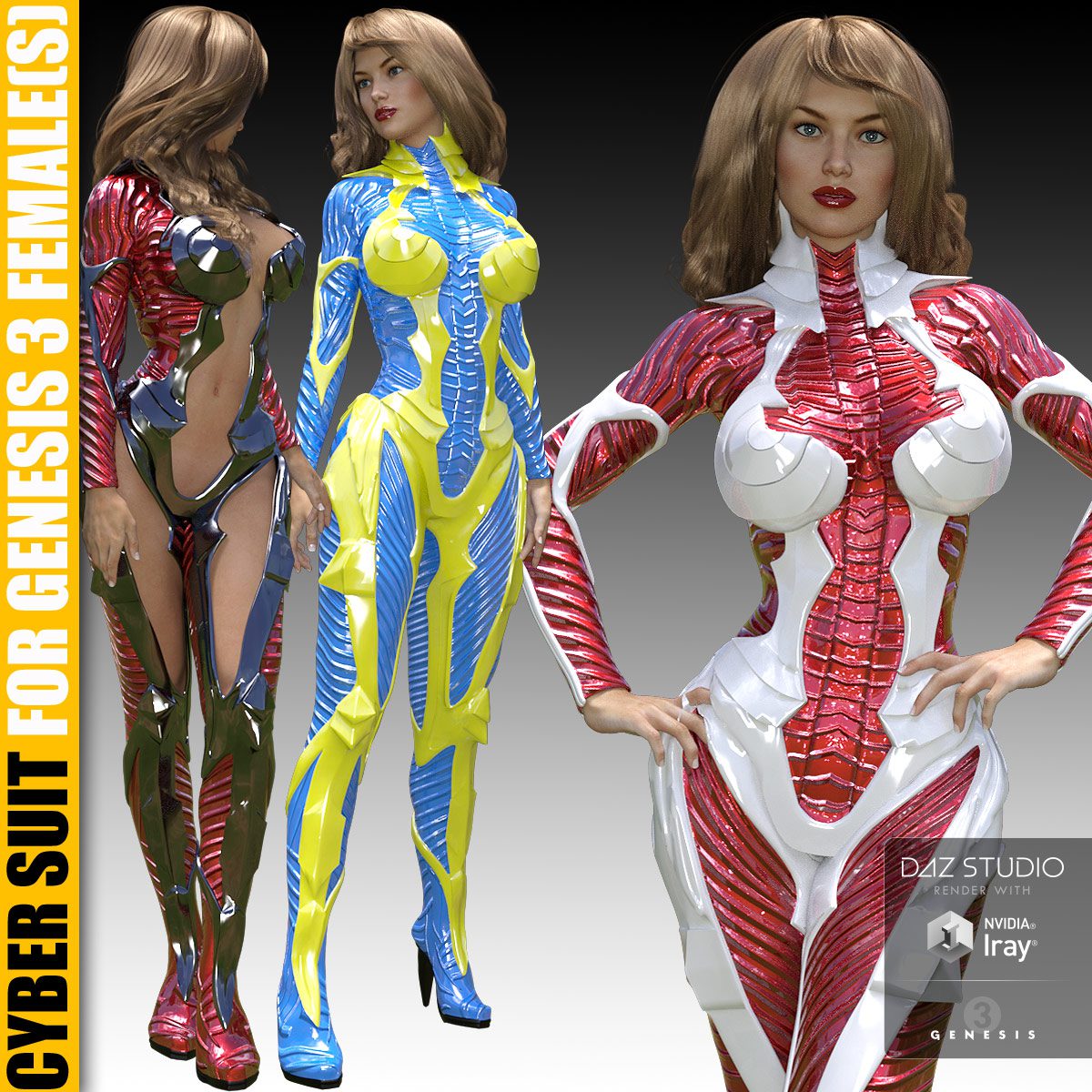Cyber Suit for G3 female(s)_DAZ3D下载站