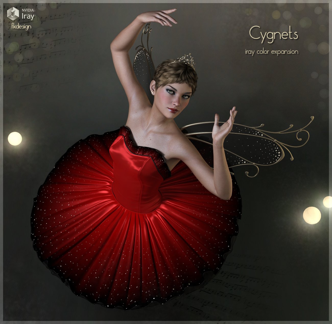 Cygnets-Iray Expansion for The Swan G3F_DAZ3DDL