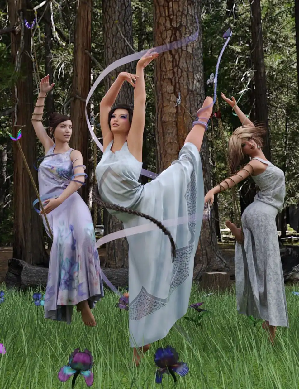 Dance of the Butterfly Poses and Props_DAZ3DDL