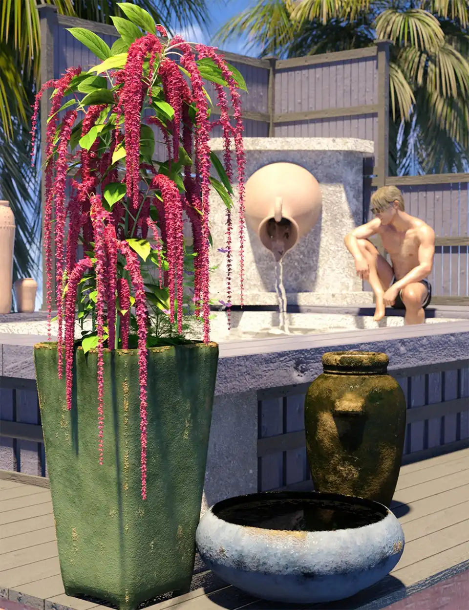 Decorative Plants and Flowers_DAZ3D下载站