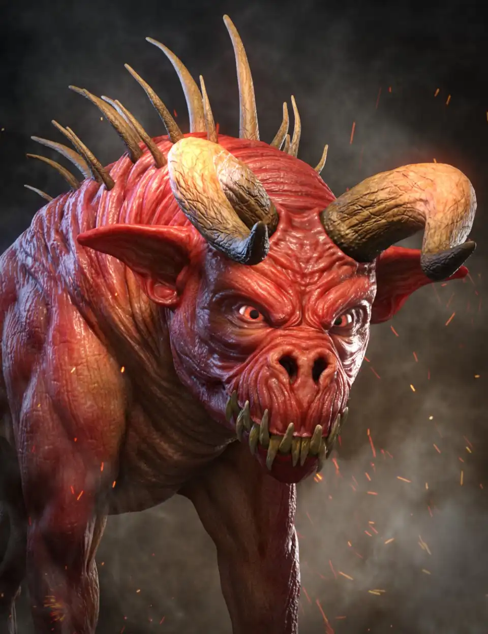 Demon Dog HD for Daz Dog 8_DAZ3DDL