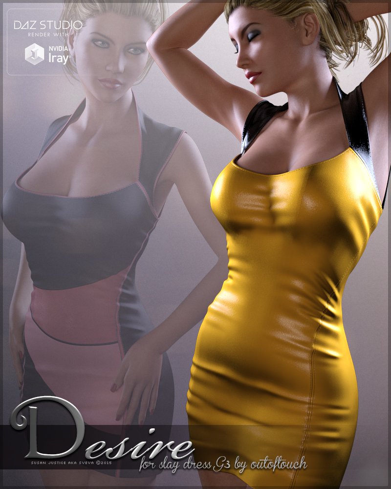 Desire for Slay Dress G3_DAZ3D下载站
