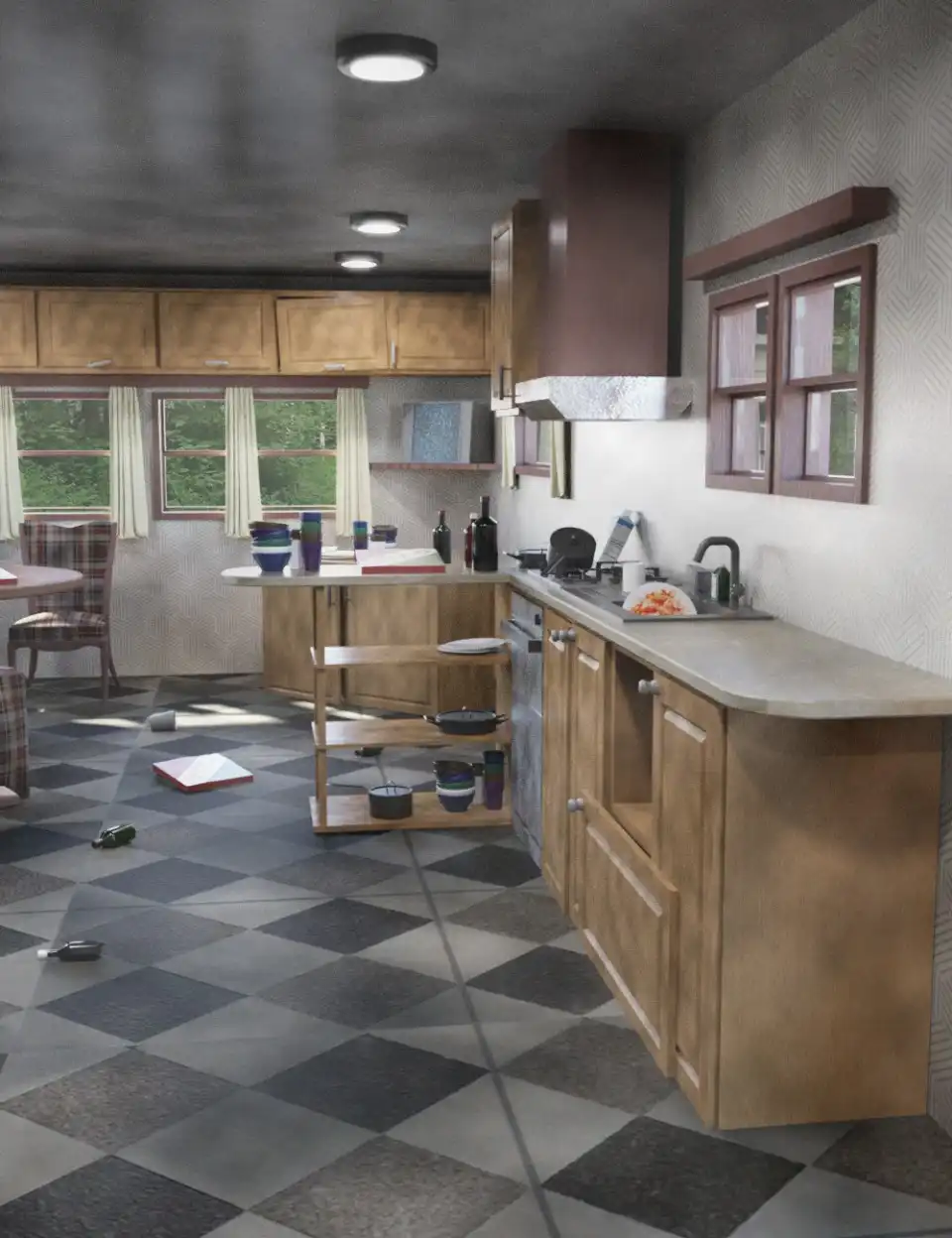 Dirty Kitchen_DAZ3D下载站