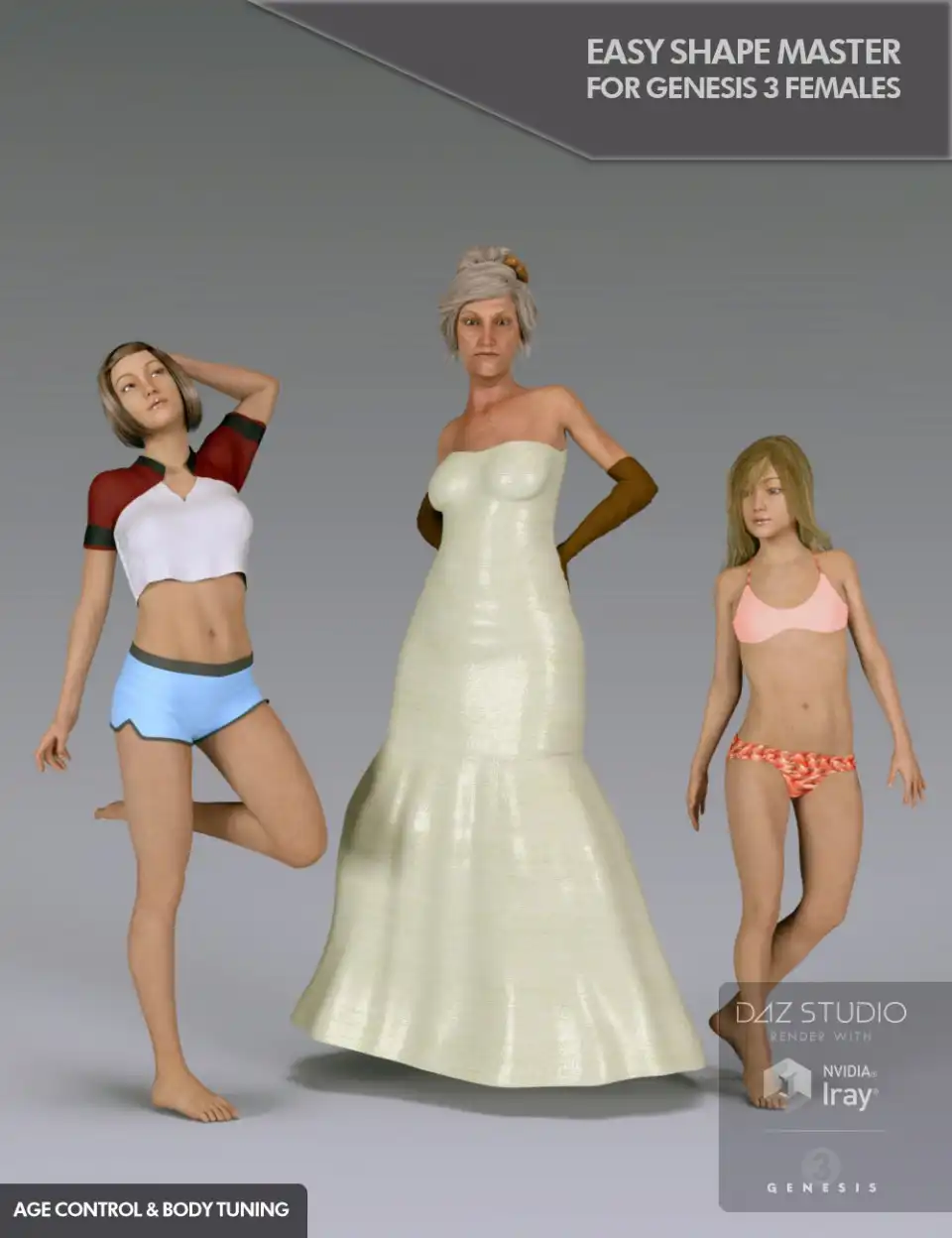 Easy Shape Master – Age Control and Body Tuning for Genesis 3 Female_DAZ3DDL