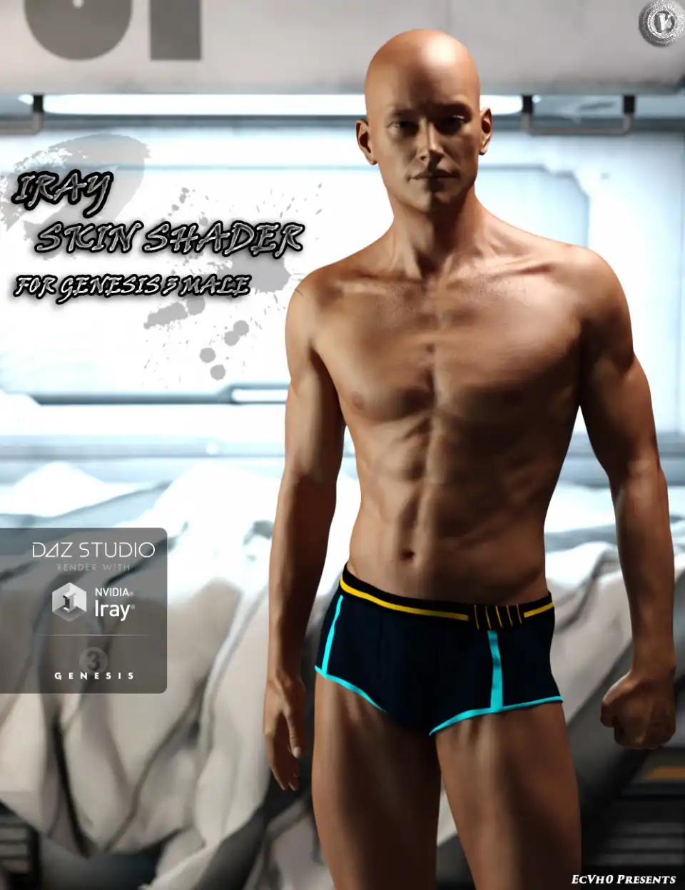 EcVh0 Iray Skin Shader for Genesis 3 Male(s)_DAZ3DDL