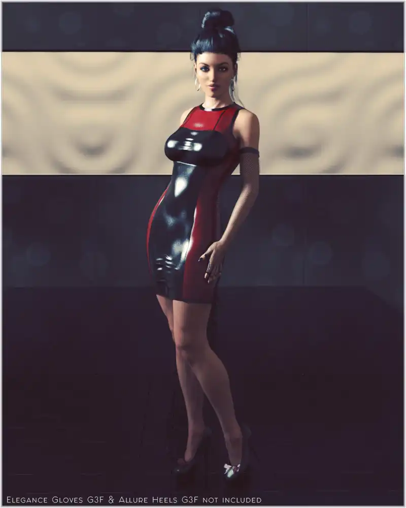 Eleganza Dress G3F_DAZ3D下载站