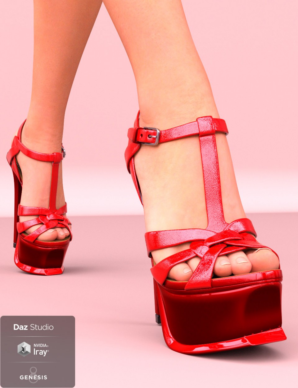 Elin Sandals for Genesis 8 Female(s)_DAZ3D下载站