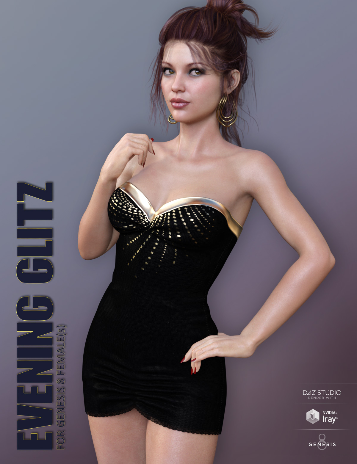 Evening Glitz for Genesis 8 Females_DAZ3D下载站