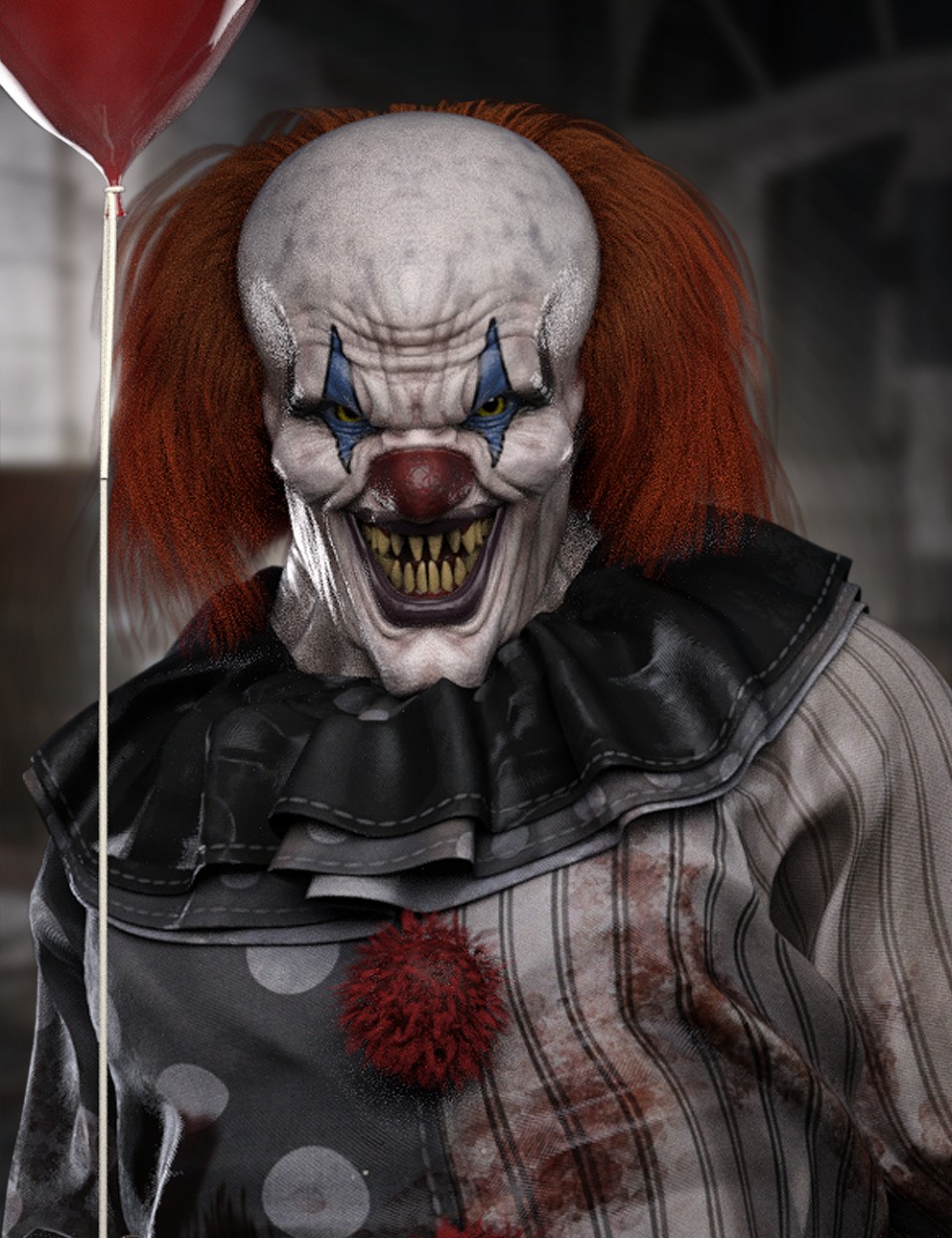 Evil Clown HD for Genesis 8 Male_DAZ3D下载站