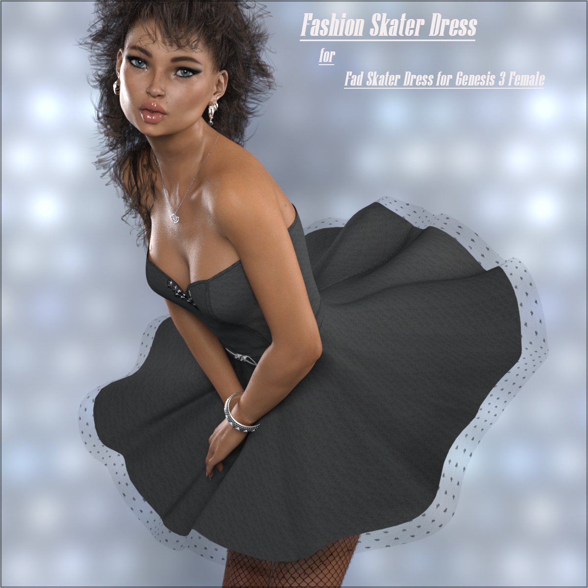 FASHION: Skater Dress_DAZ3D下载站