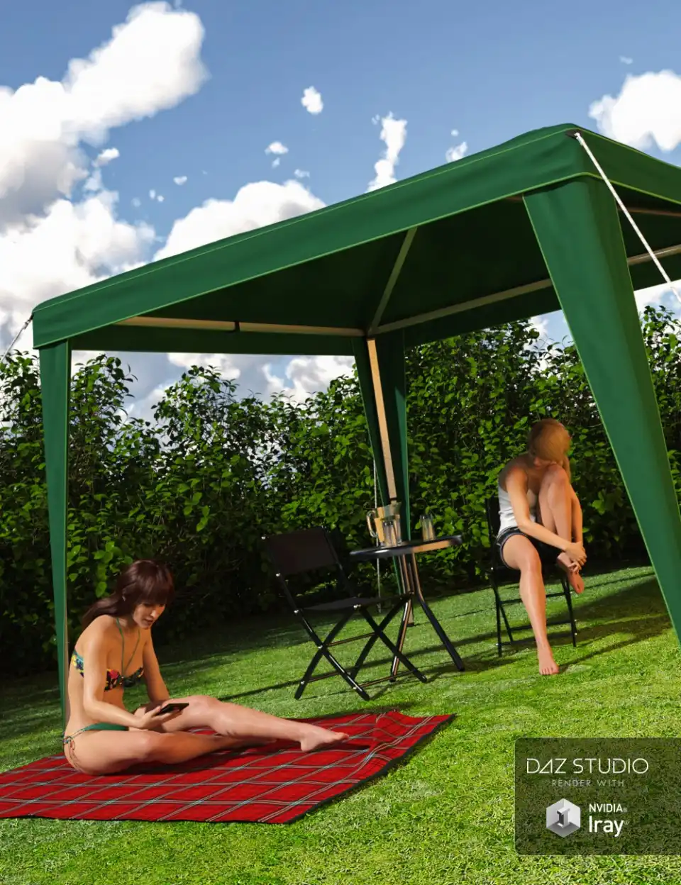Fabric Gazebo_DAZ3DDL