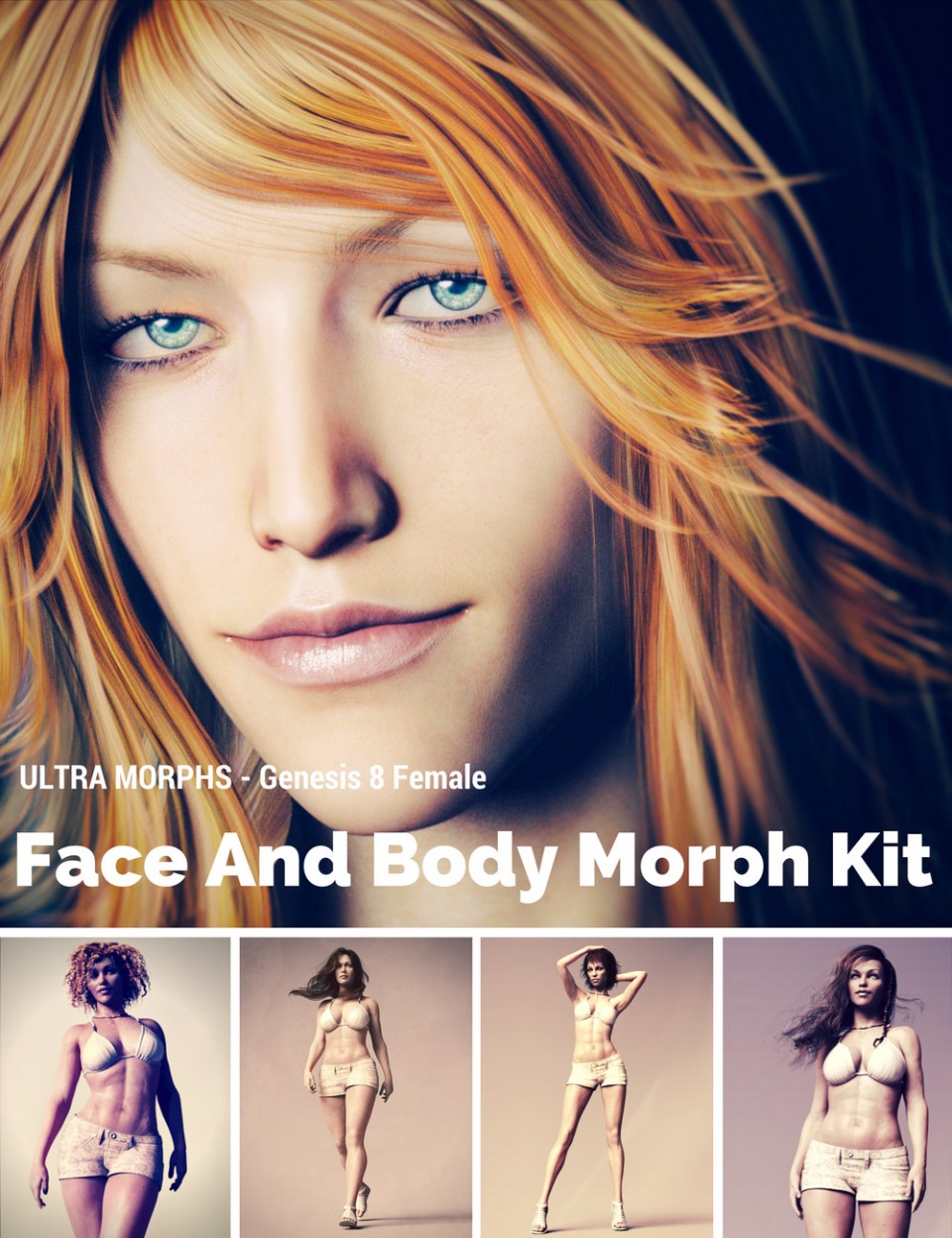 Face and Body Morph Kit for Genesis 8 Female_DAZ3D下载站