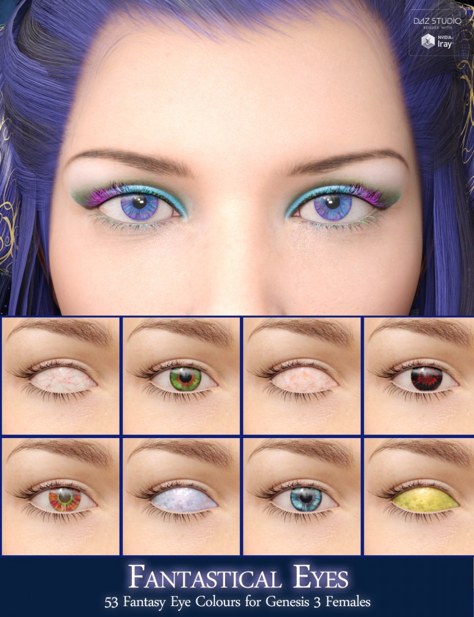 Fantastical Eyes for Genesis 3 Female(s)_DAZ3D下载站