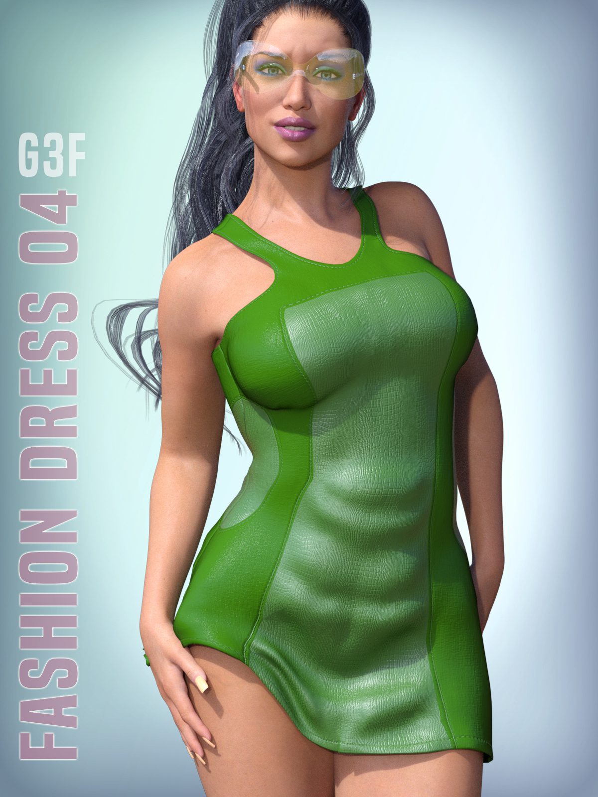 Fashion Dress 04 for G3F_DAZ3D下载站