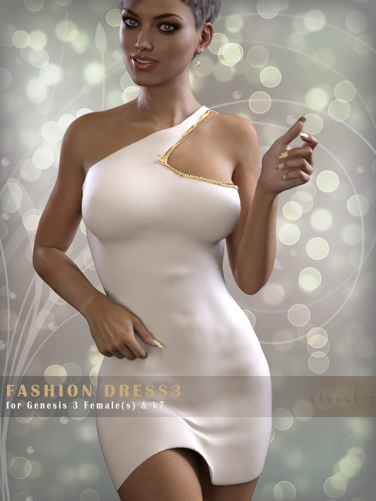 FashionDress 3 for Genesis 3 Females_DAZ3D下载站