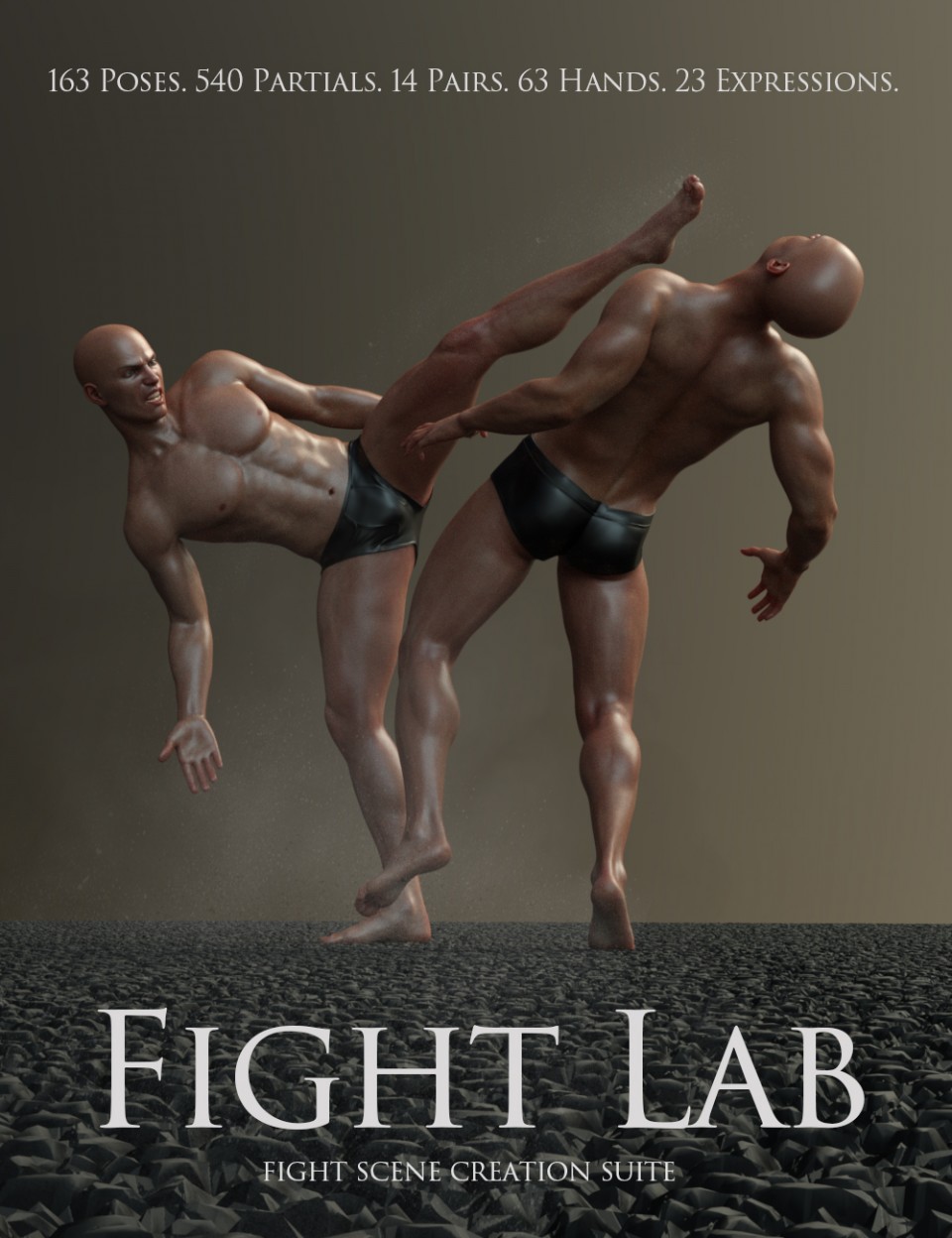 Fight Lab: Poses and Expressions for Genesis 8 Male_DAZ3D下载站