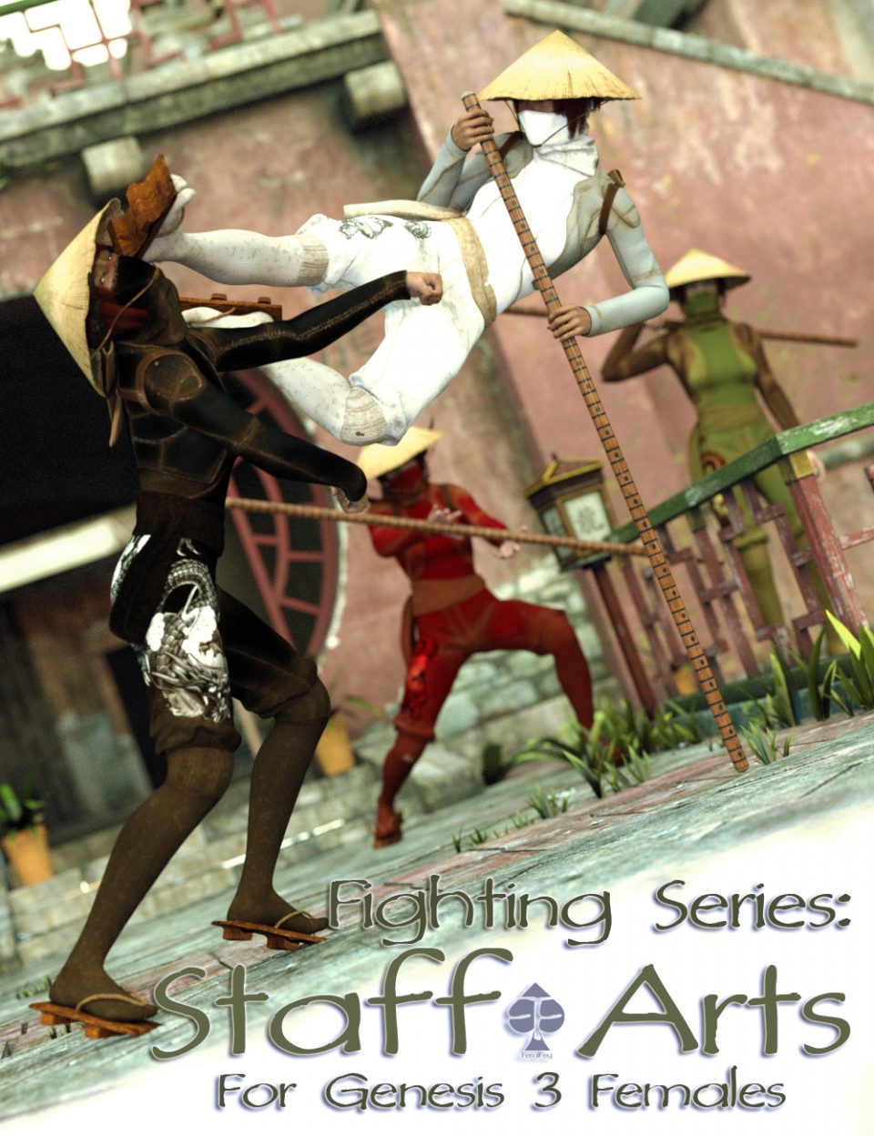 Fighting Series: Staff Arts for Genesis 3 Female_DAZ3DDL