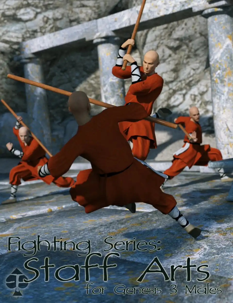 Fighting Series: Staff Arts for Genesis 3 Male_DAZ3D下载站