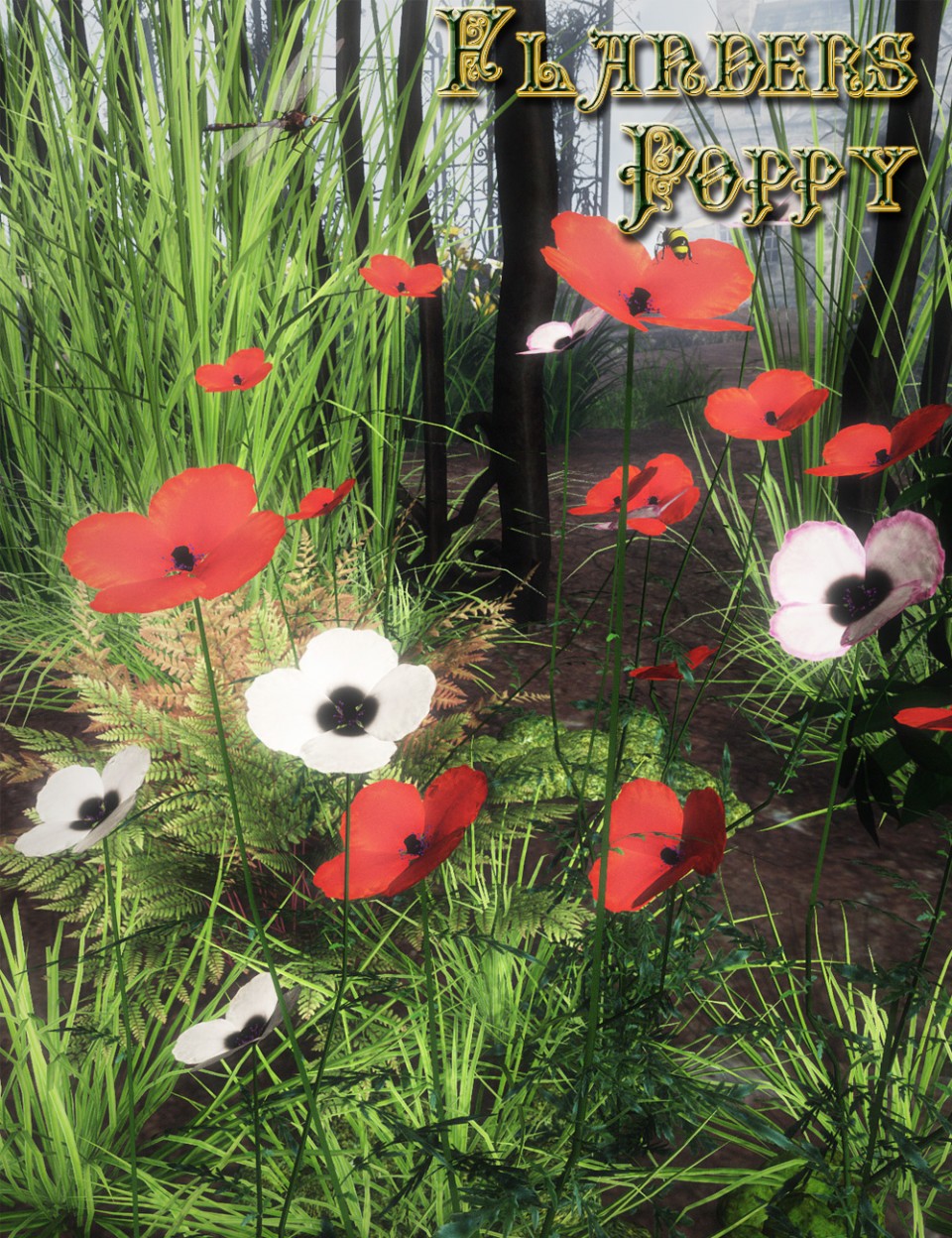 Flanders Poppy (Static TPF Plant for DS and Poser)_DAZ3DDL