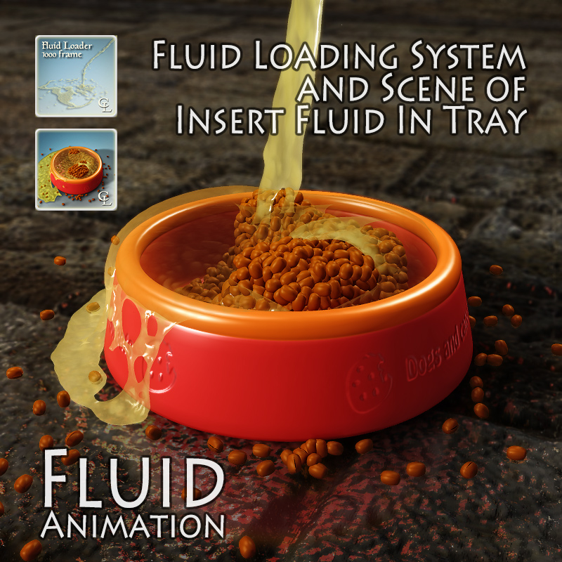 Fluid Loading System And Scene Of Insert Fluid In Tray_DAZ3DDL