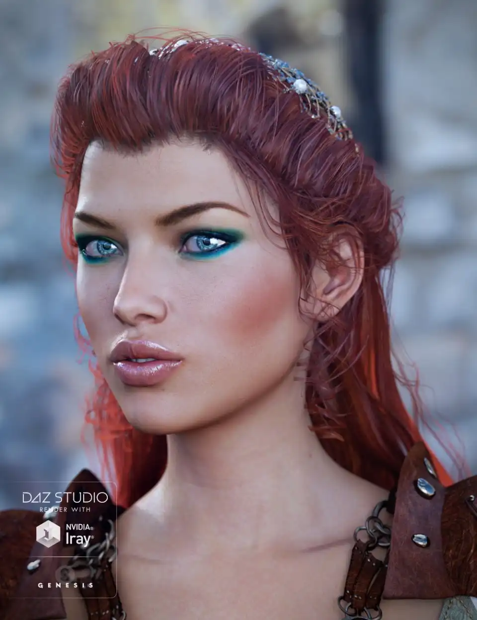 Frawn Hair + Colors for Genesis 3 Female(s)_DAZ3D下载站