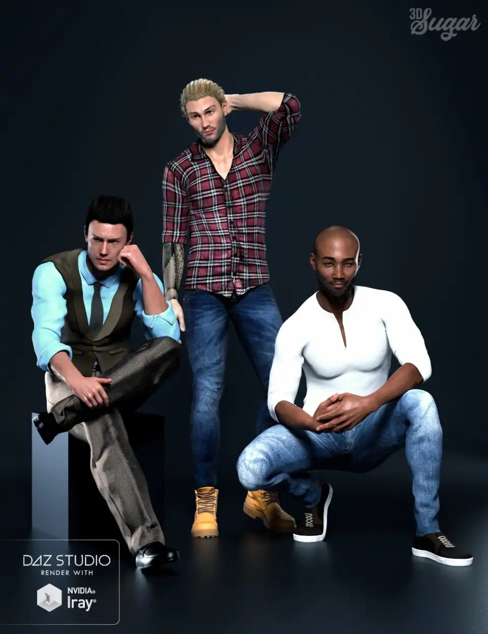 Fresh Attitude Poses for Genesis 8 Male_DAZ3DDL