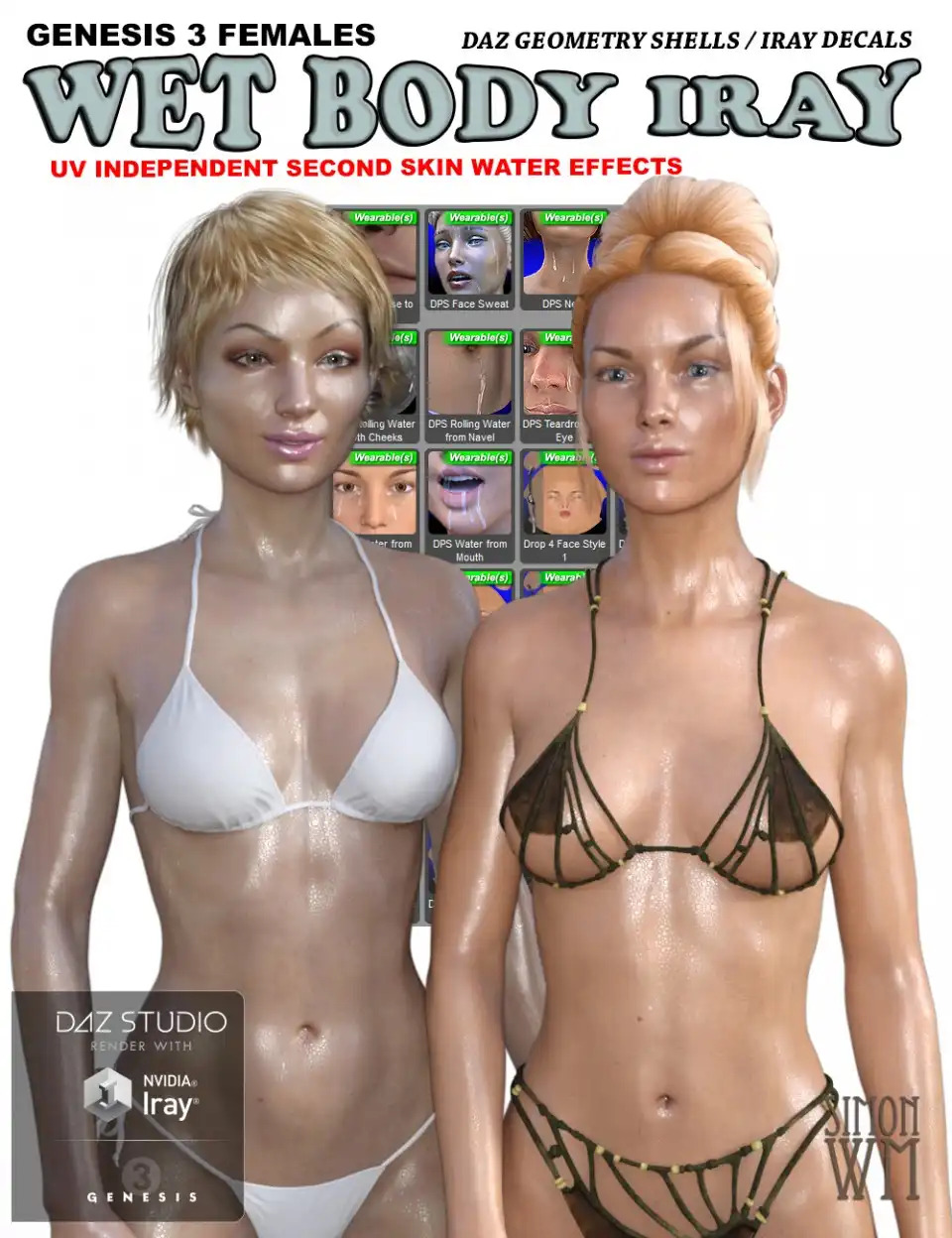 Genesis 3 Female(s) Wet Body Iray_DAZ3D下载站