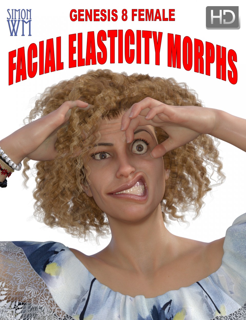 Genesis 8 Female Facial Elasticity Morphs_DAZ3D下载站