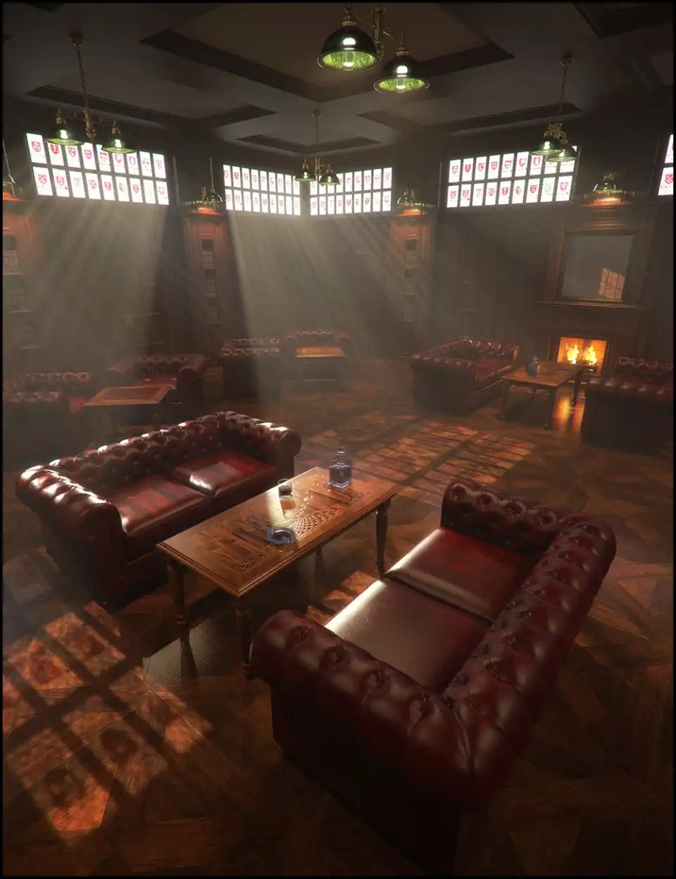 Gentlemen’s Game Room Iray Addon_DAZ3D下载站