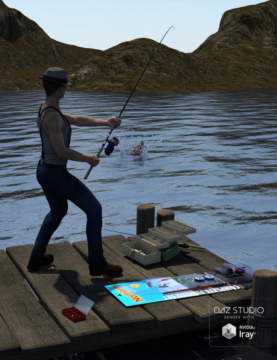 Gone Fishing – Angler’s Essentials_DAZ3D下载站
